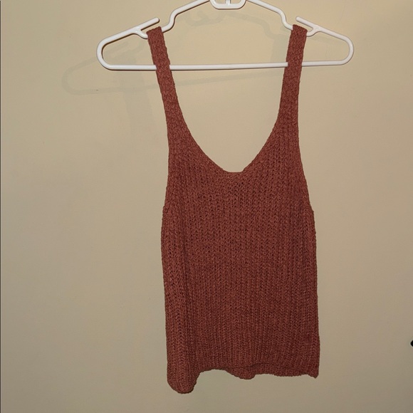 moon & madison | Tops | Moon Madison Rust Knit Tank Top | Poshmark